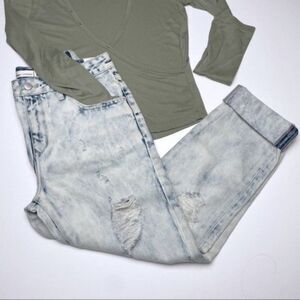 Lovers + Friends Distressed Boyfriend Fit Jeans